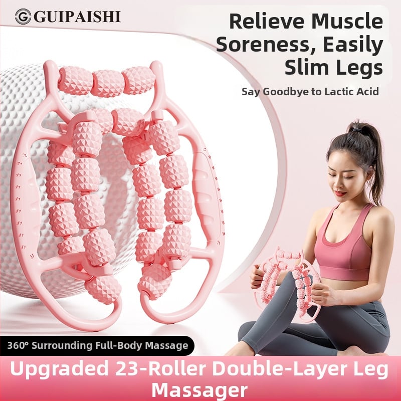 Guipaishi masáž na nohy s ABS valčekom a kruhovým klipom pre zoštíhlenie stehien a uvoľnenie svalov nôh — Joga doplnky