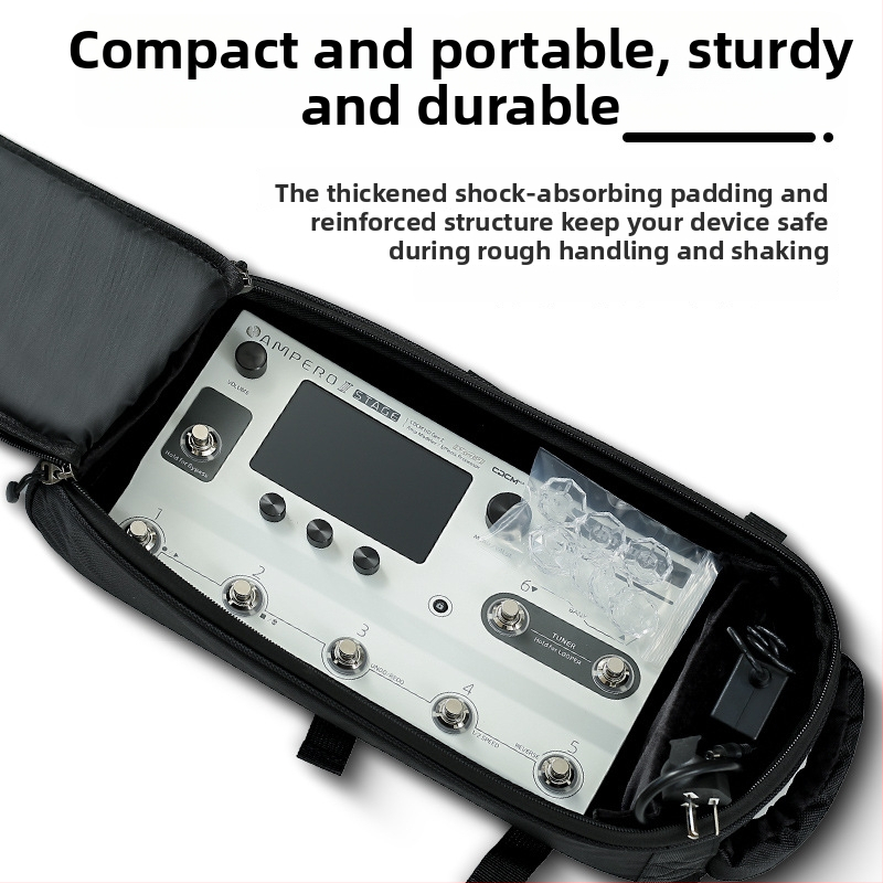 Чанта за педали Ampero II Stage One – Hotone, износоустойчива външна материя, модел Ampero II Stage One, пакет за ефектори