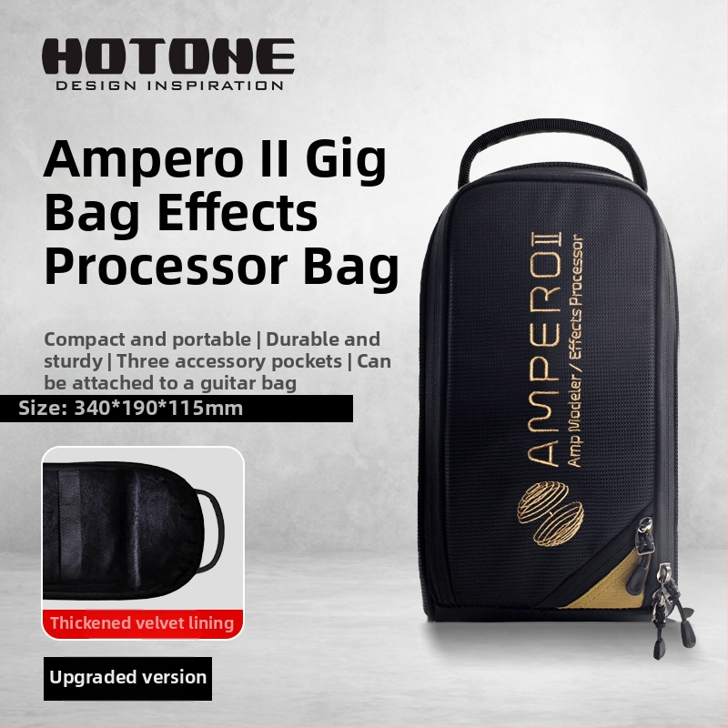 Чанта за педали Ampero II Stage One – Hotone, износоустойчива външна материя, модел Ampero II Stage One, пакет за ефектори