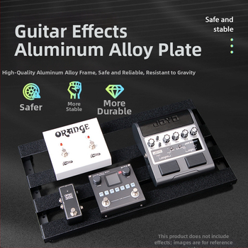 Efektpedāļu plāksne – M-VAVE, cinka sakausējums, modelis: Effect Pedal Board, pārnēsājams pedāļu statīvs gitārām