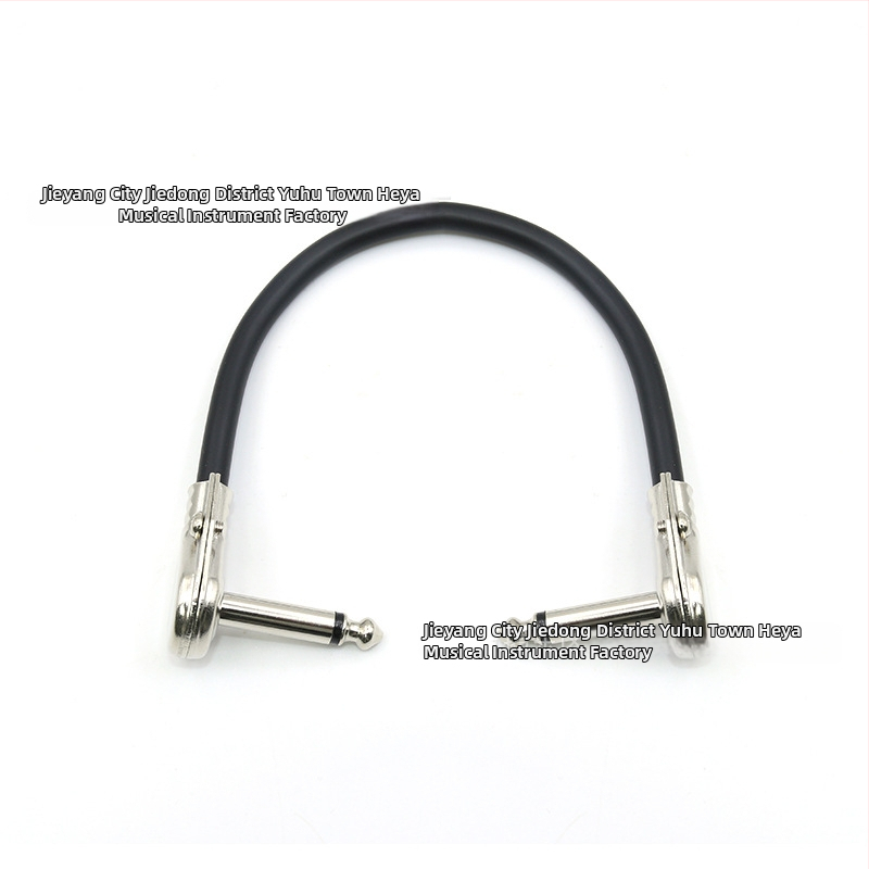 Gitāras efektu kabelis ar 6,35 mm savienotāju, viens kabelis, trokšņu samazināšana, PVC+ metāls, modelis 002