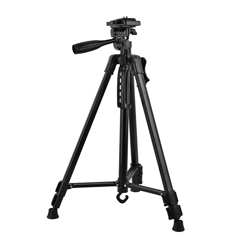 Kamerų trikojis grindinis stovas SLR, makro ir mobiliajam fotografavimui, 1,8 m aukštis, metalinė konstrukcija, 3-sekcių dizainas