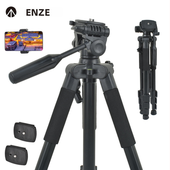 Stativs Sony SLR kamerām ar 3D gimbalu, alumīnija sakausējums, 4 sadaļas, ātri atbrīvojama plāksne, slodze 6–10 kg