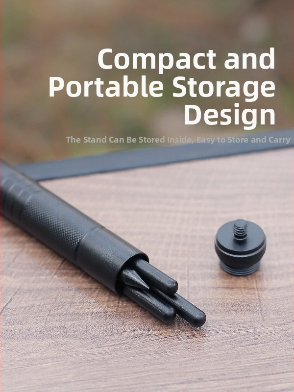 ISE MOUNT Vonkajší hliníkový stojan na lampu s odnímateľnou trojnožkou – pre stolné a podlahové použitie