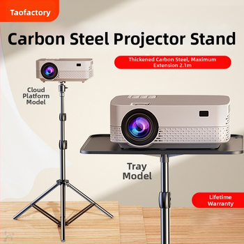 Projektoriaus laikiklis su teleskopiniu trijų kojų stovu – aliuminio lydinys, universalus stalinis/podėlio laikiklis