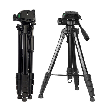 Sinoni 3605 Τρίποδο πεντατμημάτων με 3D PTZ, Αλουμίνιο + ABS, Πλακέτα γρήγορης απελευθέρωσης, Με αντοχή 5 kg, Επιτραπέζιο στήριγμα για κινητό live streaming