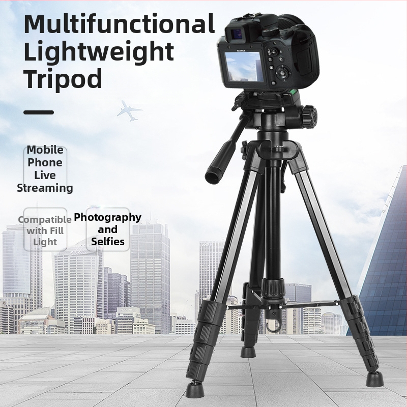 Sinoni 3605 5-segmentový statív so 5 sekciami, 3D PTZ, hliníková zliatina + ABS, doska s rýchlym uvoľnením, nosnosť 5 kg, stolný držiak pre mobilné vysielanie