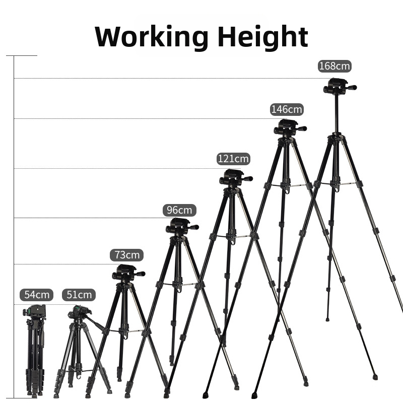 Sinoni 3605 5-segmentový statív so 5 sekciami, 3D PTZ, hliníková zliatina + ABS, doska s rýchlym uvoľnením, nosnosť 5 kg, stolný držiak pre mobilné vysielanie