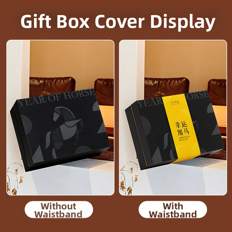 Rok koně: Sada darčekov na kávu pour-over s darčekovou škatuľkou – firemný dar, Lucky Horse