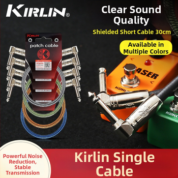 KIRLIN Gitāras kabelis, modelis IWCC-203PN-0.3M, mūzikas instrumentiem, spēcīga trokšņa samazināšana