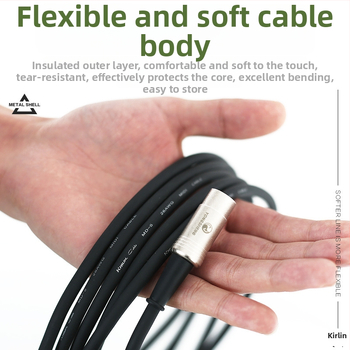 KIRLIN Mūzikas instrumenta kabelis MP-481PR/MP-482PR Gitārām un Mikrofona savienojumiem