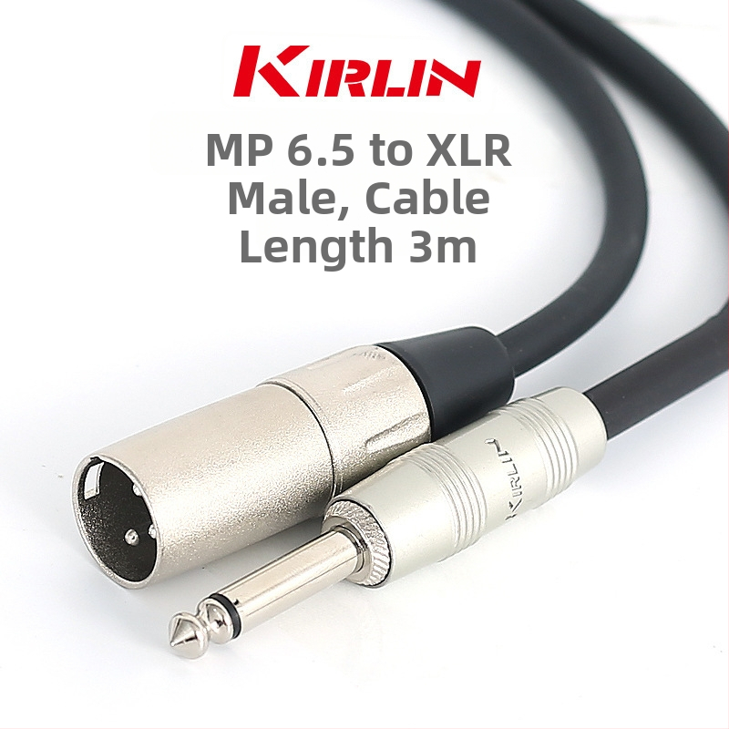 KIRLIN Mūzikas instrumenta kabelis MP-481PR/MP-482PR Gitārām un Mikrofona savienojumiem