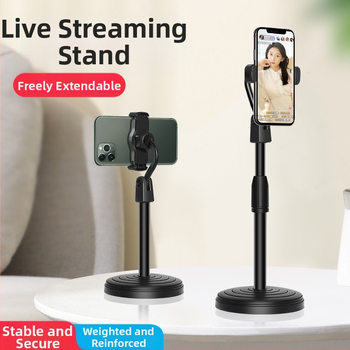 Stalo telefono laikiklis su planšetiniu palaikymu, Bluetooth Selfie, teleskopinė reguliacija, plastikas — Fan Ling