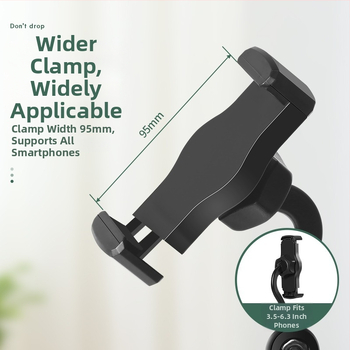 Stalo telefono laikiklis su planšetiniu palaikymu, Bluetooth Selfie, teleskopinė reguliacija, plastikas — Fan Ling