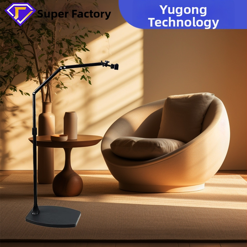 Držiak na mobilný telefón pre živé vysielanie, podstavný stojan na zhora, 360° otáčanie, zliatina