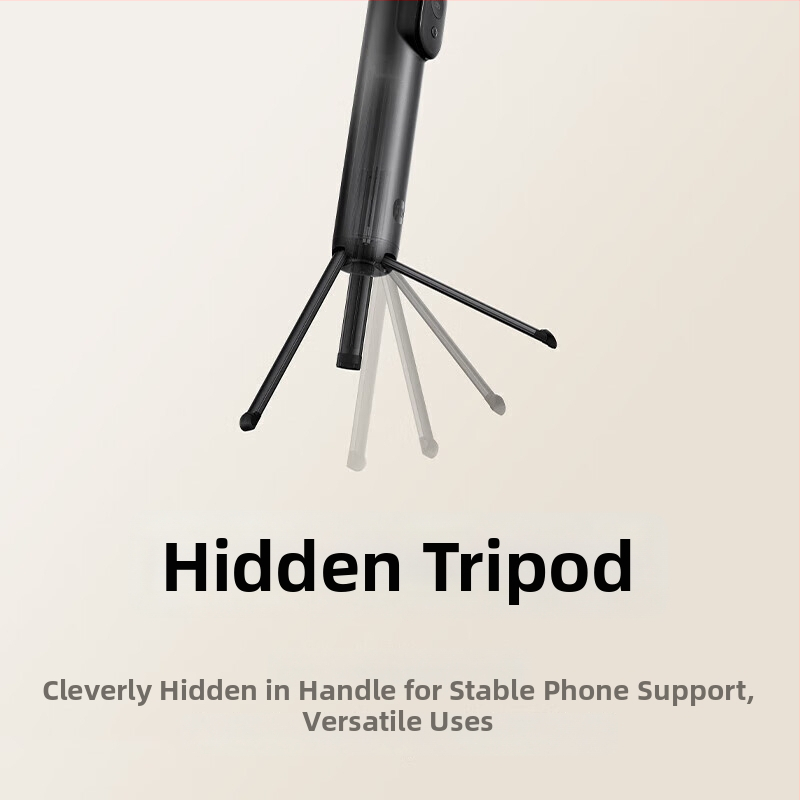 2-v-1 selfie tyč s diaľkovým ovládaním, mini verzia, zliatina, Bluetooth, bez stabilizácie obrazu