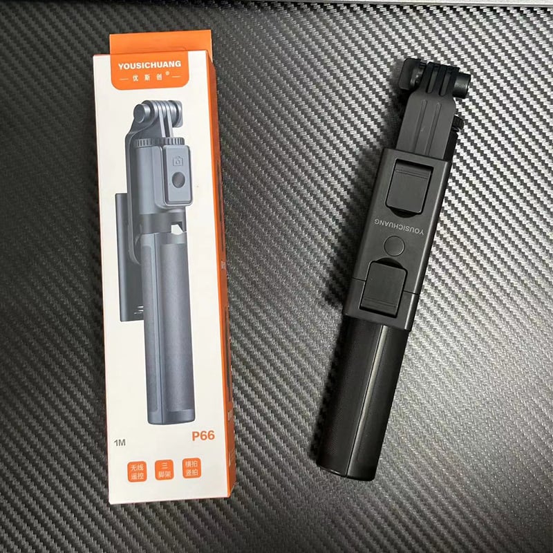 Selfie lazda su tripod – Medžiaga: Plastikas, Bluetooth: Taip, Nuotolinio valdymo: Ne, Nešiojamas lauko naudojimui