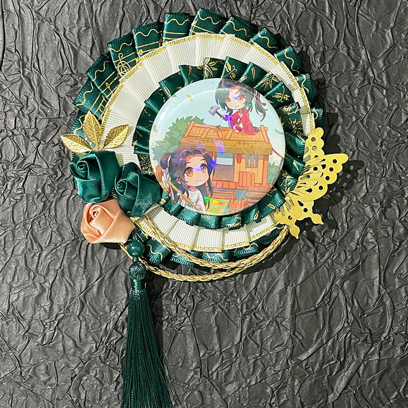 Аниме вдъхновена многофункционална декоративна верижна гривна със значки, зимно издание 2024