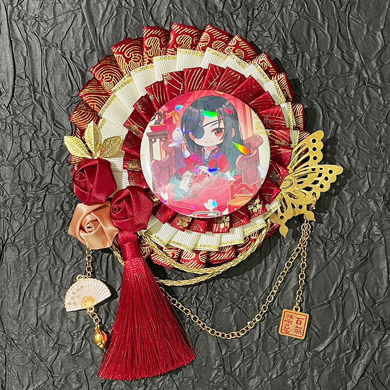 Аниме вдъхновена многофункционална декоративна верижна гривна със значки, зимно издание 2024