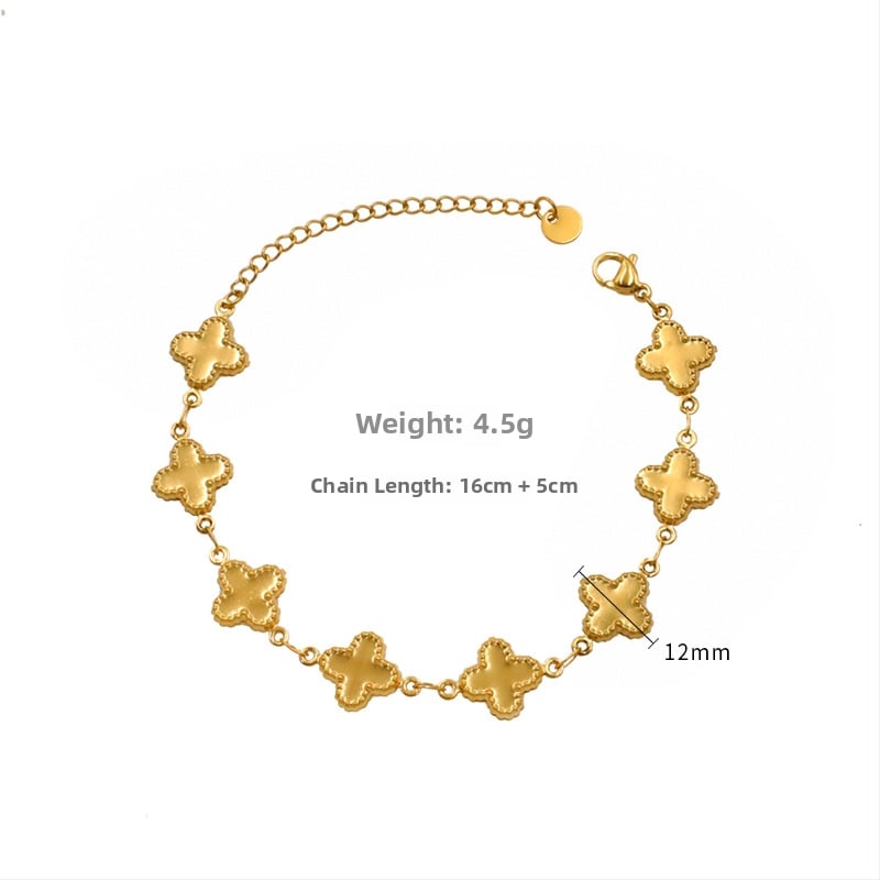 Narukvica i ogrlica, geometrijska legura, elektroplatirano, ženski uredski stil, ljeto 2024