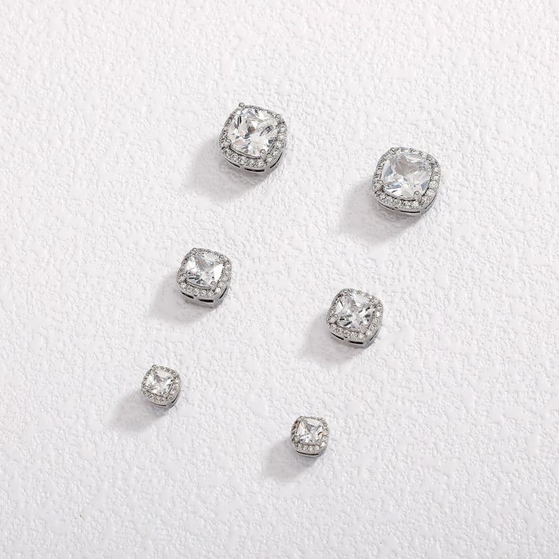 Bakrene naušnice s dijamantima, magnetske, bez probijanja, unisex, Jinao