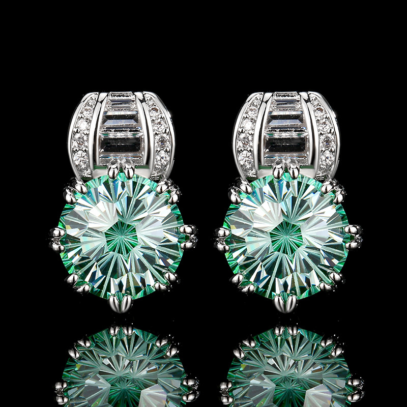 Cercei - Argint 925, Diamante încrustate, Design floral, în formă de stea și geometric, Huayoumei Y983