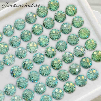 Moissanitas apvalus brangakmenis, kirpimas, VS skaidrumas, pritaikytas apdorojimas