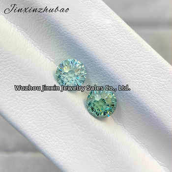 Moissanitas apvalus brangakmenis, kirpimas, VS skaidrumas, pritaikytas apdorojimas