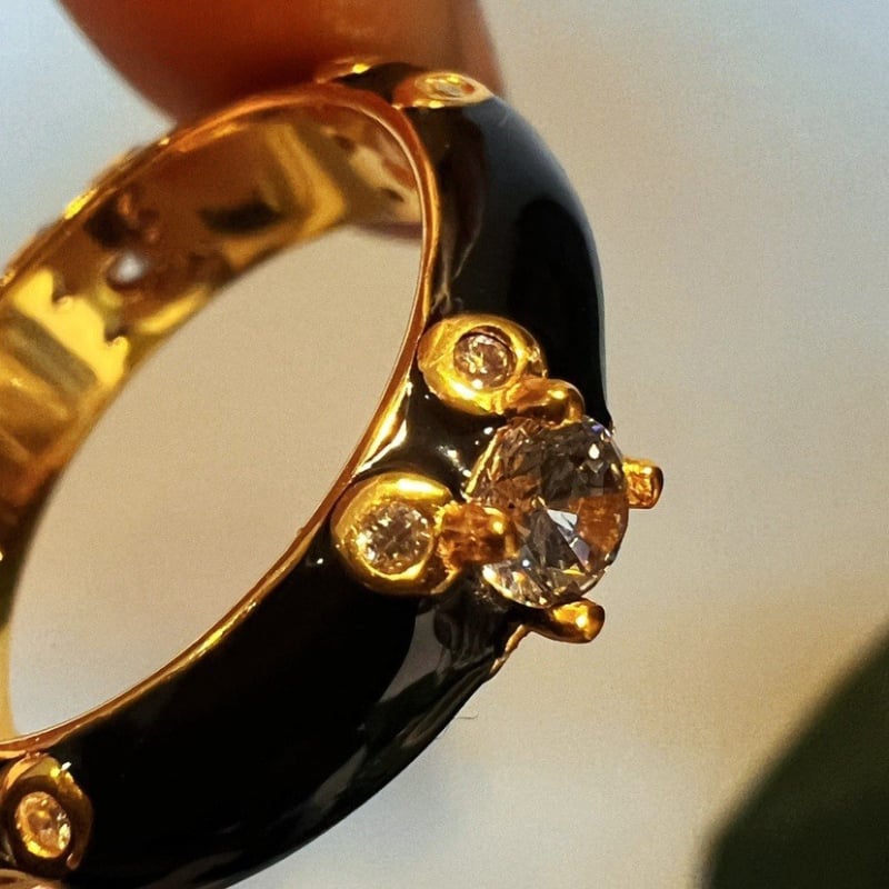 Prsten od umjetnoga kristala, Seiko obrada, unisex, porijeklo Guangzhou