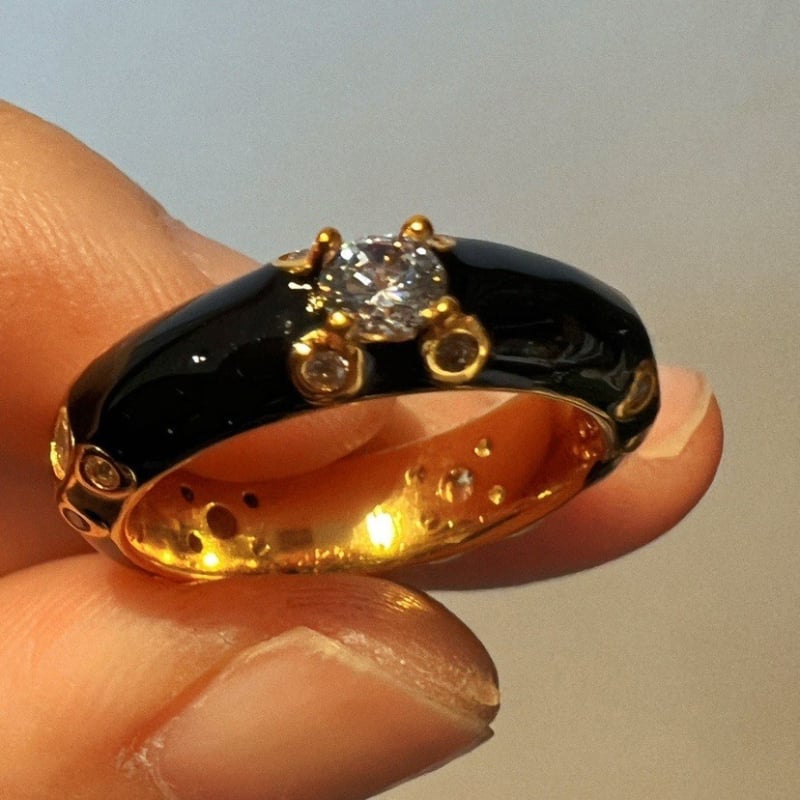 Prsten od umjetnoga kristala, Seiko obrada, unisex, porijeklo Guangzhou