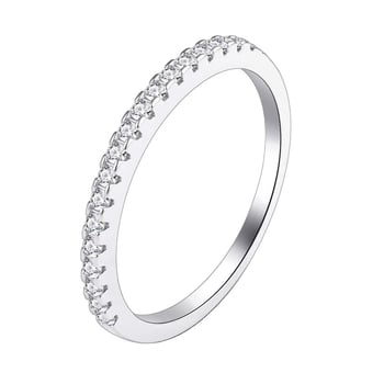 Prsten od srebra S925, dijamantno ugradnja, WX035, Wangxi Jewelry, 17-zvjezdasti Lovers stack prsten
