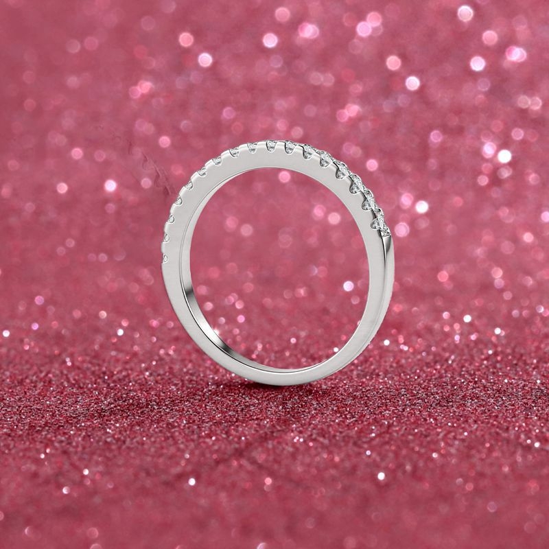 Prsten od srebra S925, dijamantno ugradnja, WX035, Wangxi Jewelry, 17-zvjezdasti Lovers stack prsten
