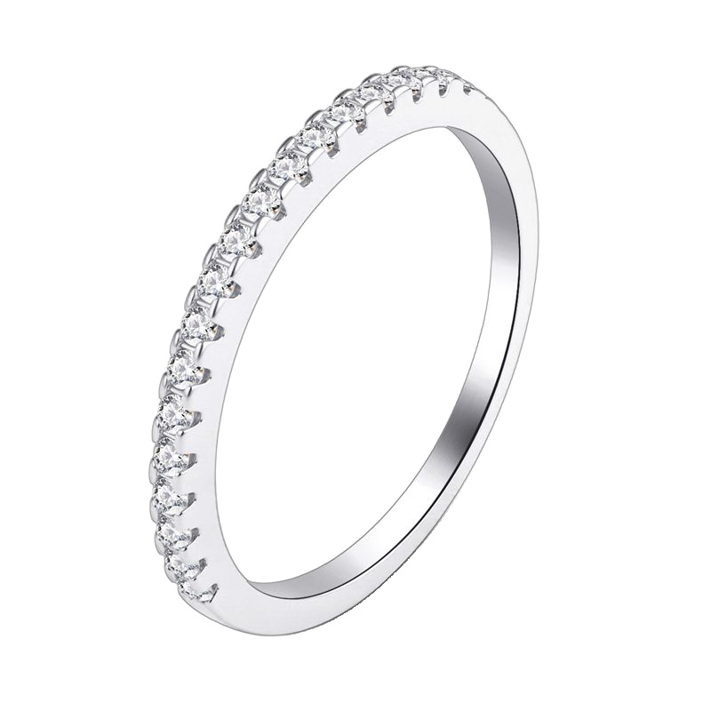 Prsten od srebra S925, dijamantno ugradnja, WX035, Wangxi Jewelry, 17-zvjezdasti Lovers stack prsten