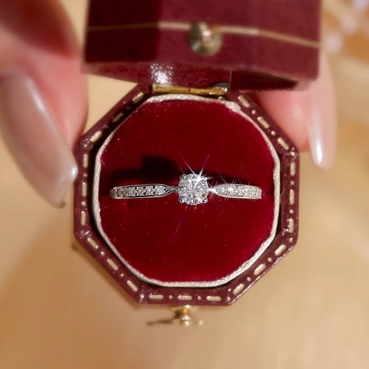 Ρυθμιζόμενο δαχτυλίδι από χαλκό – στρογγυλό σχήμα, στυλ νεράιδας, ηλεκτροπλατινωμένο φινίρισμα, κωδικός J0483, γυναικείο αξεσουάρ