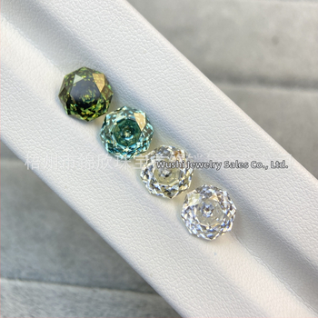 Moissanitas oktagoninis rožių pjaustymo laisvas akmuo, VS skaidrumas