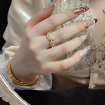 Δαχτυλίδι από χαλκό, Jinqi, σε σχήμα U, ηλεκτροπλατίωση