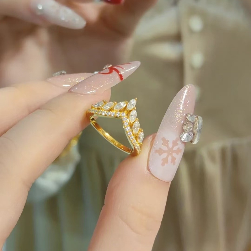 Δαχτυλίδι από χαλκό, Jinqi, σε σχήμα U, ηλεκτροπλατίωση