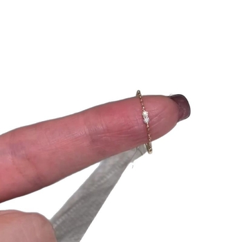 Χαλκού γεωμετρικό δαχτυλίδι, ηλεκτροπλατιστο, μινιμαλιστικό στυλ, ανοιχτός σχεδιασμός για τον δείκτη, για γυναίκες