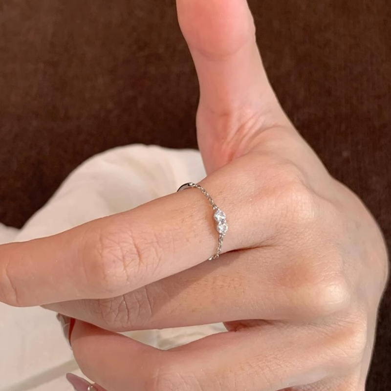 Χαλκού γεωμετρικό δαχτυλίδι, ηλεκτροπλατιστο, μινιμαλιστικό στυλ, ανοιχτός σχεδιασμός για τον δείκτη, για γυναίκες