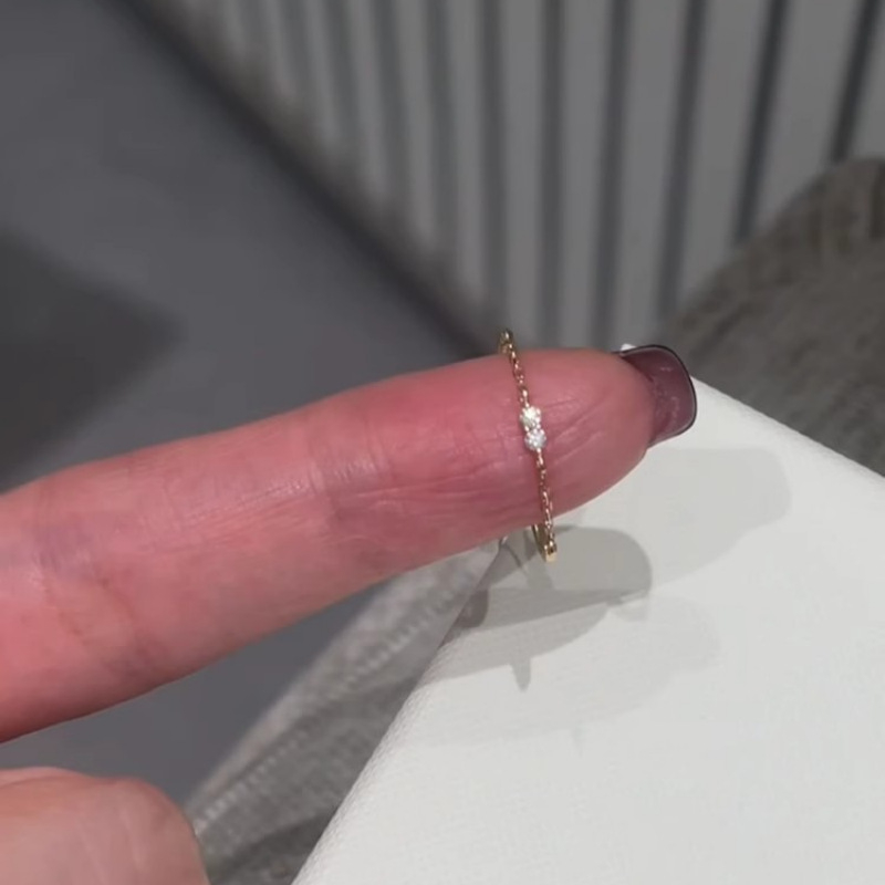 Χαλκού γεωμετρικό δαχτυλίδι, ηλεκτροπλατιστο, μινιμαλιστικό στυλ, ανοιχτός σχεδιασμός για τον δείκτη, για γυναίκες