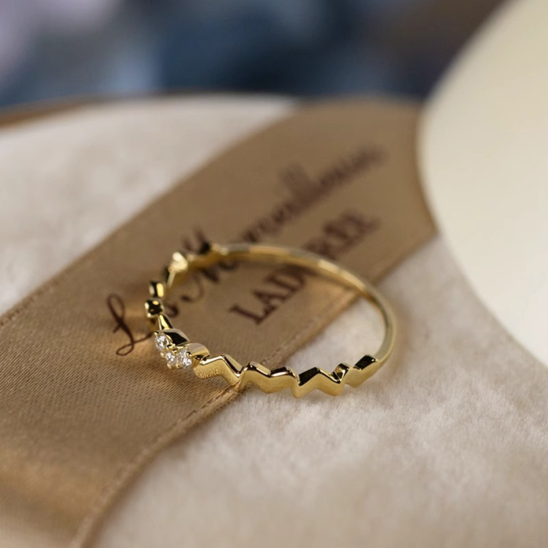 Δαχτυλίδι από 925 Ασήμι, Στυλ Καρδιά, Διαμαντιού Επεξεργασία, Βάρος 1,15 g — red elk