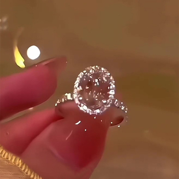 Δαχτυλίδι Moissanite με γεωμετρικό σχέδιο, ανοιχτό ρυθμιζόμενο, ηλεκτροπλατινωμένο φινίρισμα, ελαφρύ πολυτελές στυλ, unisex