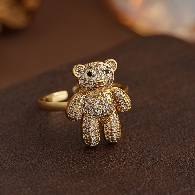 Chuangduo gyűrű – réz, állatövi forma, elektroplating, 2025 tavasz, uniszex divatos ékszer a kéznek