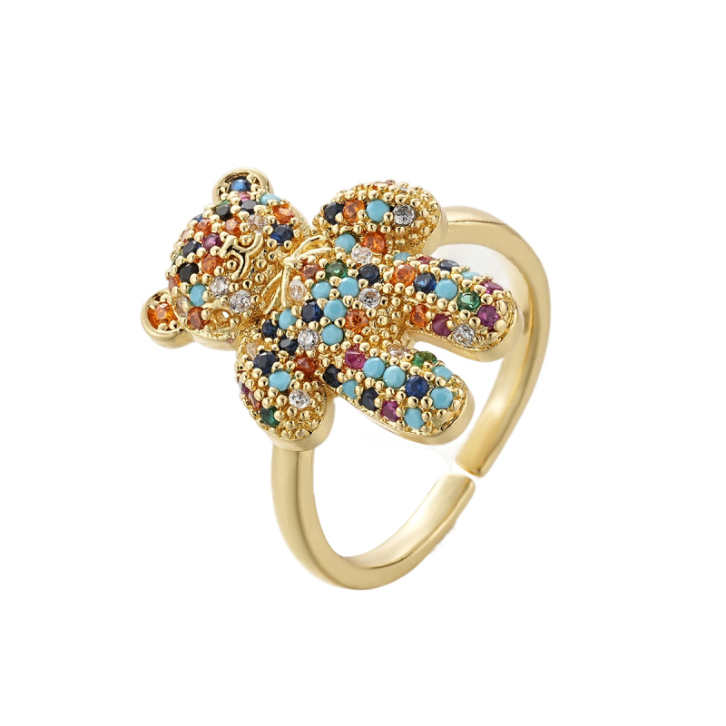 Chuangduo gyűrű – réz, állatövi forma, elektroplating, 2025 tavasz, uniszex divatos ékszer a kéznek