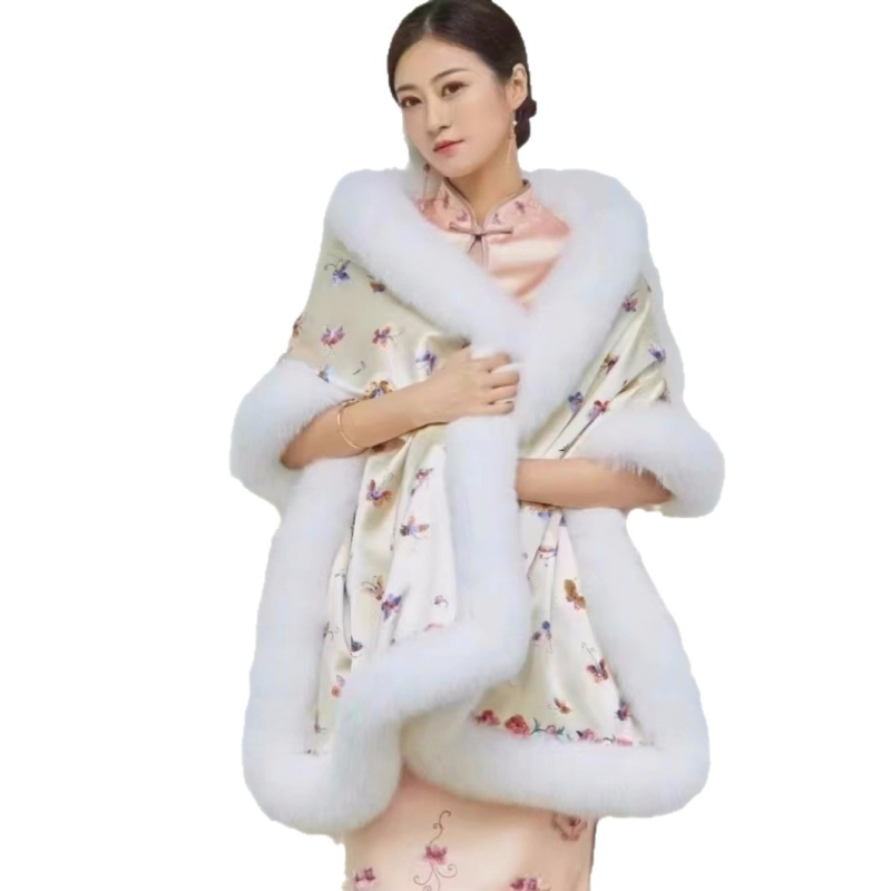 Valódi rókaszőr szegély Hanfu kabáthoz – teljes szőrme csík, testreszabható mintázat alapján, magas minőség, 2024 őszén debütál