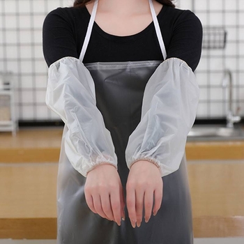 Manșete de unică folosință, transparente, din PE, protecție împotriva prafului, impermeabile și rezistente la ulei, pentru bucătărie