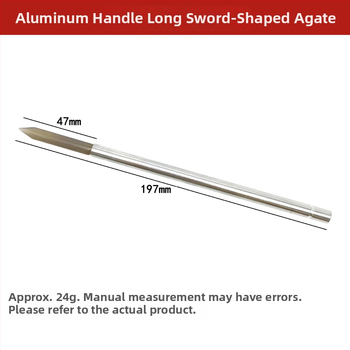 agatinis peilis su rankena – juvelyrinių dirbinių poliravimui ir priežiūrai – rankų darbo poliravimo įrankis