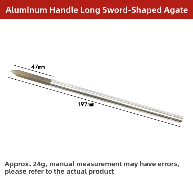 agatinis peilis su rankena – juvelyrinių dirbinių poliravimui ir priežiūrai – rankų darbo poliravimo įrankis