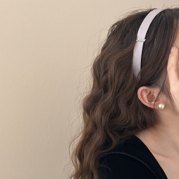 Лента за глава с rhinestones, корейски стил, ръчна изработка (Rhinestones • Korean style • Handmade • Product code Fg-991 • Brand Su chun)