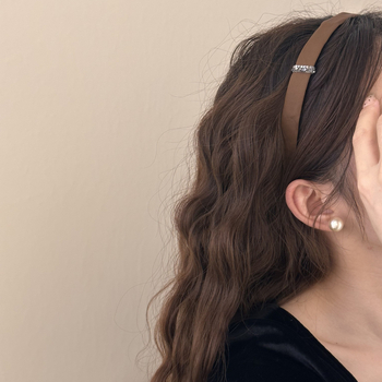 Лента за глава с rhinestones, корейски стил, ръчна изработка (Rhinestones • Korean style • Handmade • Product code Fg-991 • Brand Su chun)